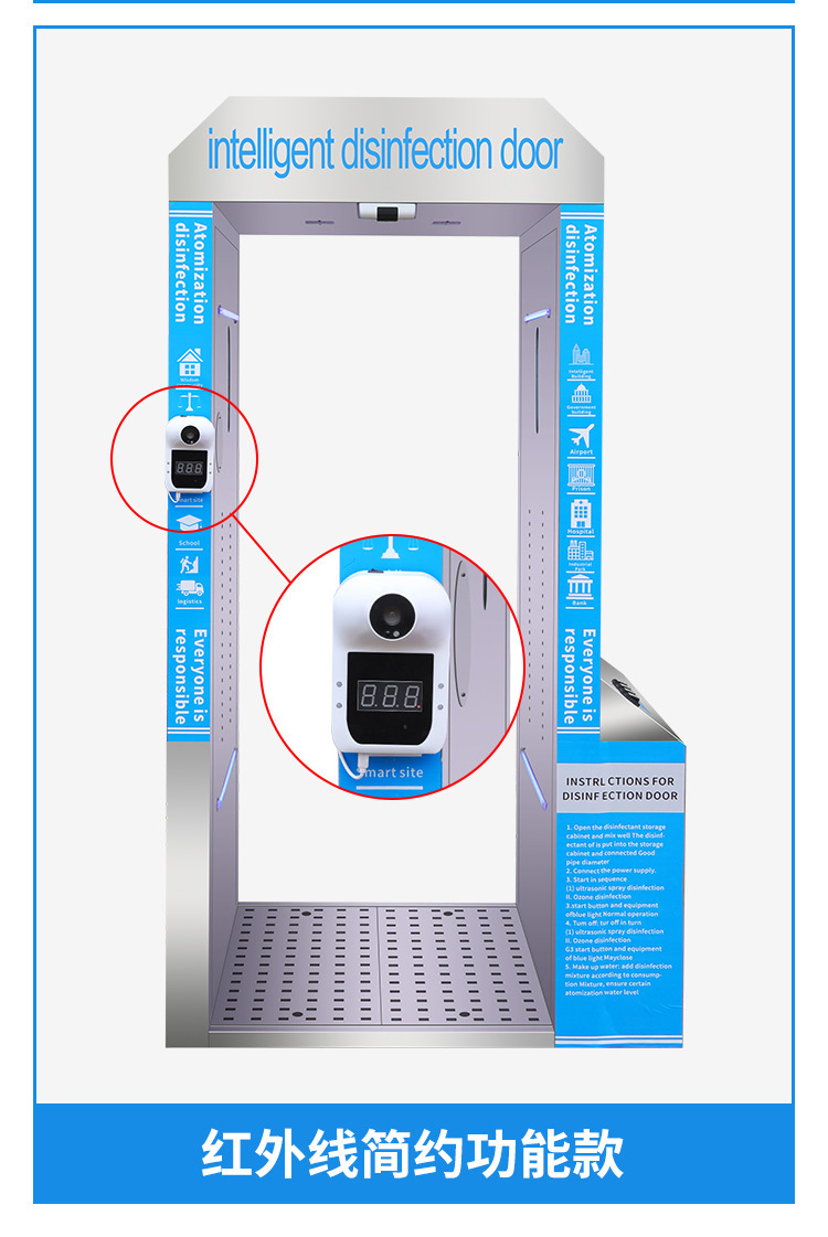 智能人员消毒通道
